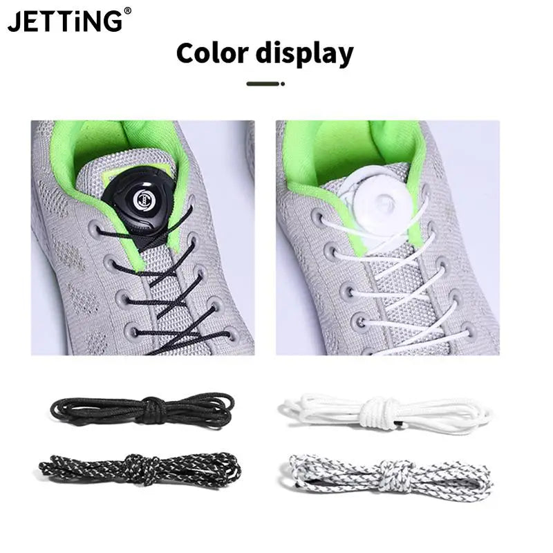 1Pair Sneaker ShoeLaces Elastic No Tie Shoe Laces