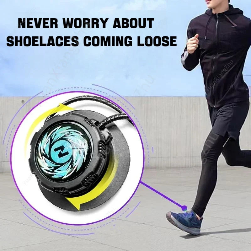 1Pair Swivel Buckle Automatic Shoelaces Without ties Adult