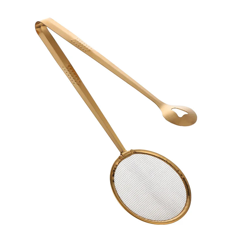 1Pc Stainless Steel Strainer Clips Gold Filter Clip