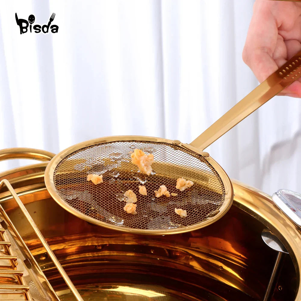 1Pc Stainless Steel Strainer Clips Gold Filter Clip