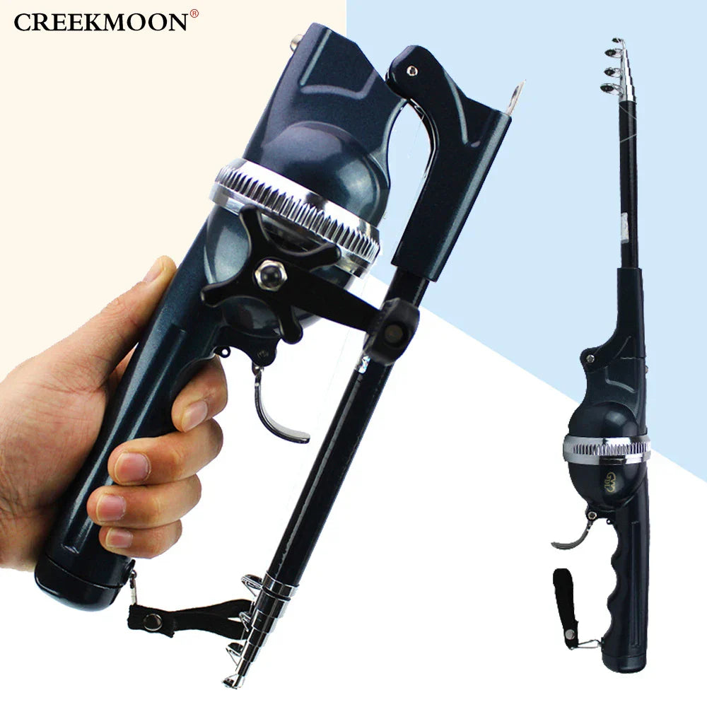 1Set/Bag Portable Folding Mini Fishing Rod Telescopic Epoxy