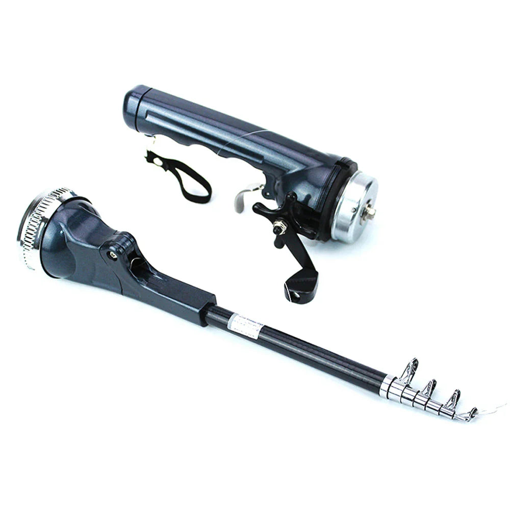 1Set/Bag Portable Folding Mini Fishing Rod Telescopic Epoxy