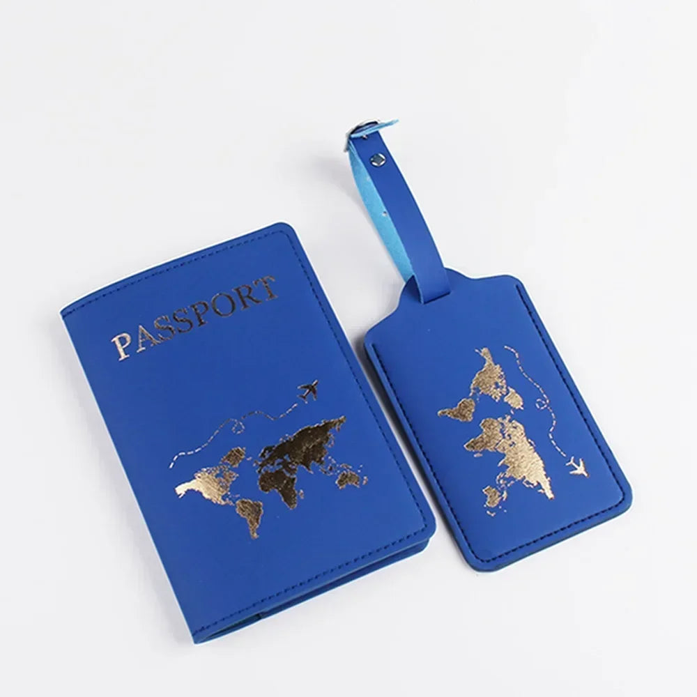 1Set PU Leather Flip Luggage Tag Light Soft