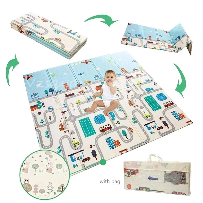 1cm Thick Foldable Floor Baby Play Mats Kids