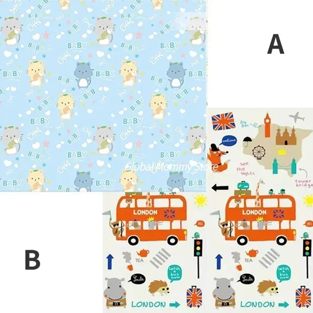 1cm Thick Foldable Floor Baby Play Mats Kids