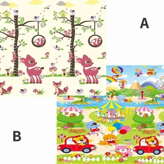 1cm Thick Foldable Floor Baby Play Mats Kids