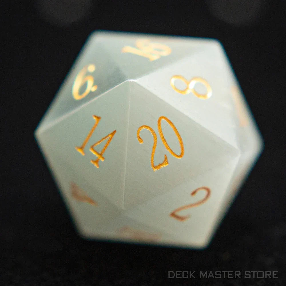 1pc 20 Sided D20 Dice Polyhedral Gemstone Various
