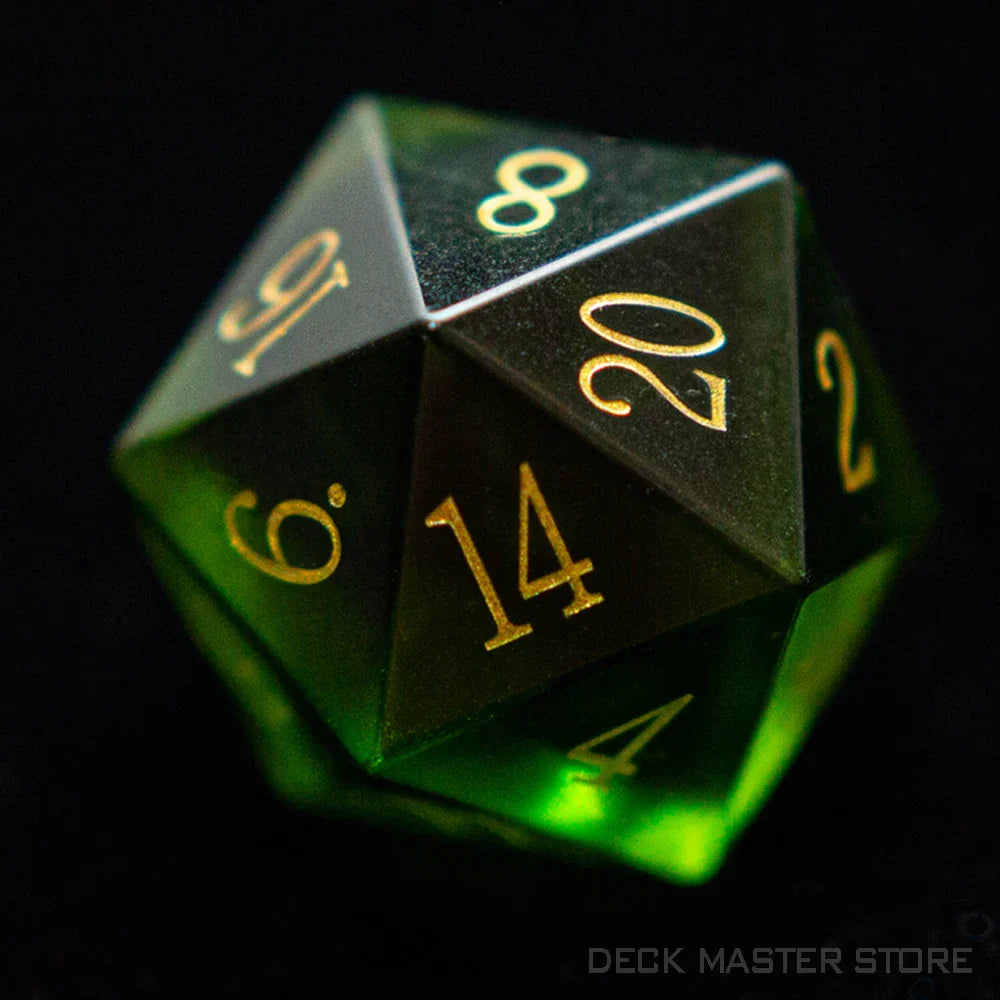 1pc 20 Sided D20 Dice Polyhedral Gemstone Various