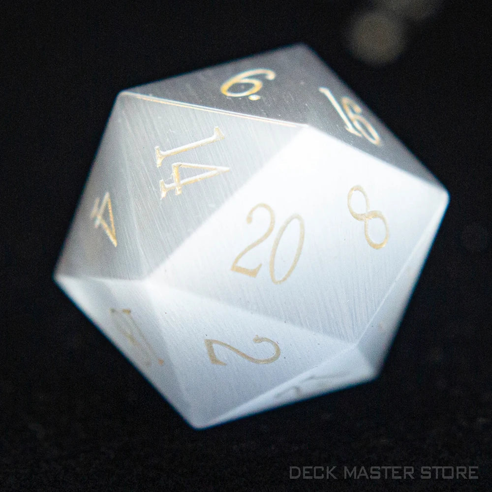 1pc 20 Sided D20 Dice Polyhedral Gemstone Various