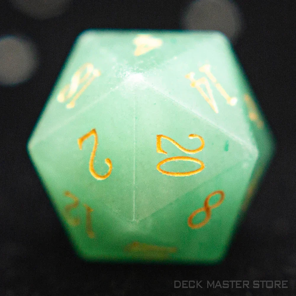 1pc 20 Sided D20 Dice Polyhedral Gemstone Various