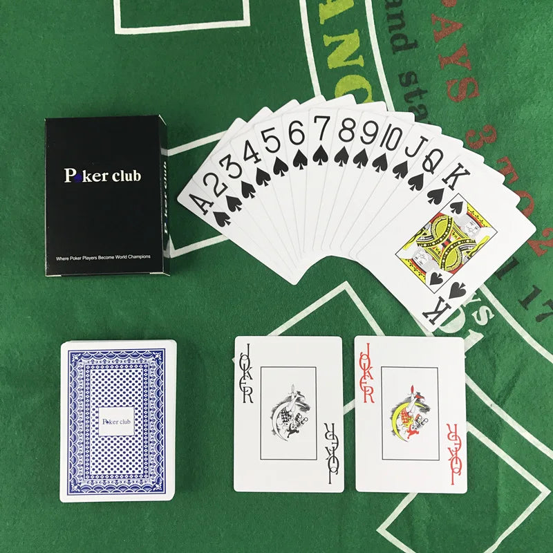 2 PCSSet Baccarat Texas Hold'em Plastic Waterproof Scrub