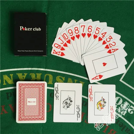 2 PCSSet Baccarat Texas Hold'em Plastic Waterproof Scrub