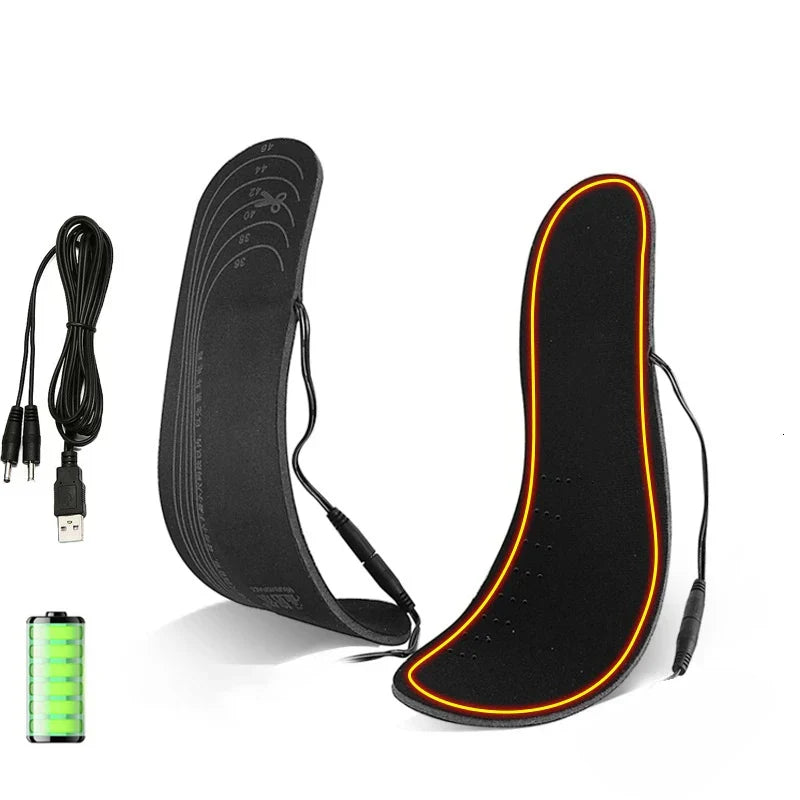 2019 USB Electric Heated Insoles Women Men Heated