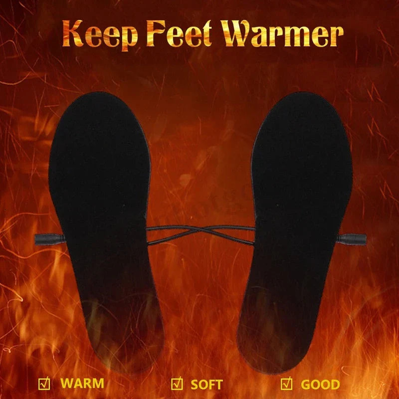 2019 USB Electric Heated Insoles Women Men Heated