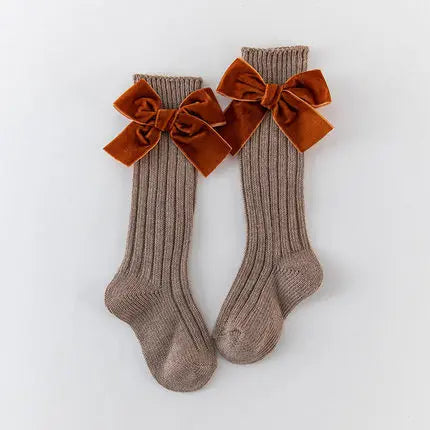 2020 Winter Kids Socks Toddlers Girls Big Bow
