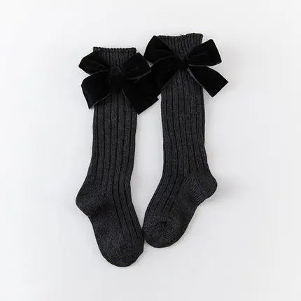 2020 Winter Kids Socks Toddlers Girls Big Bow