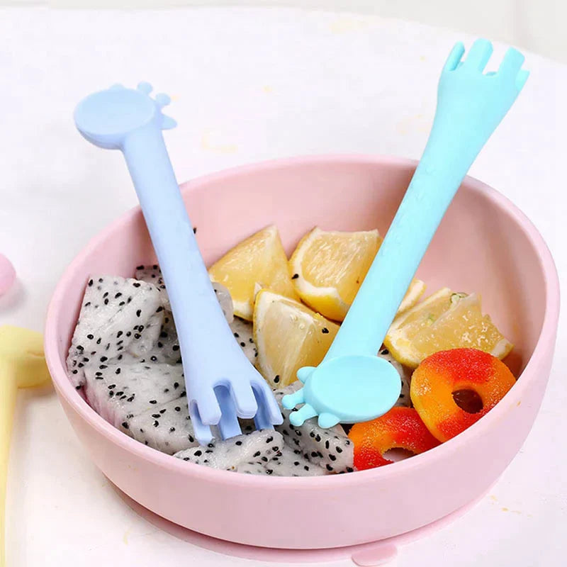 2021 NEW Silicone Spoon Giraffe Bpa Free 1Pc