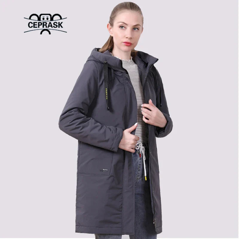 2021 New Spring Coat Women Fashion Thin Cotton