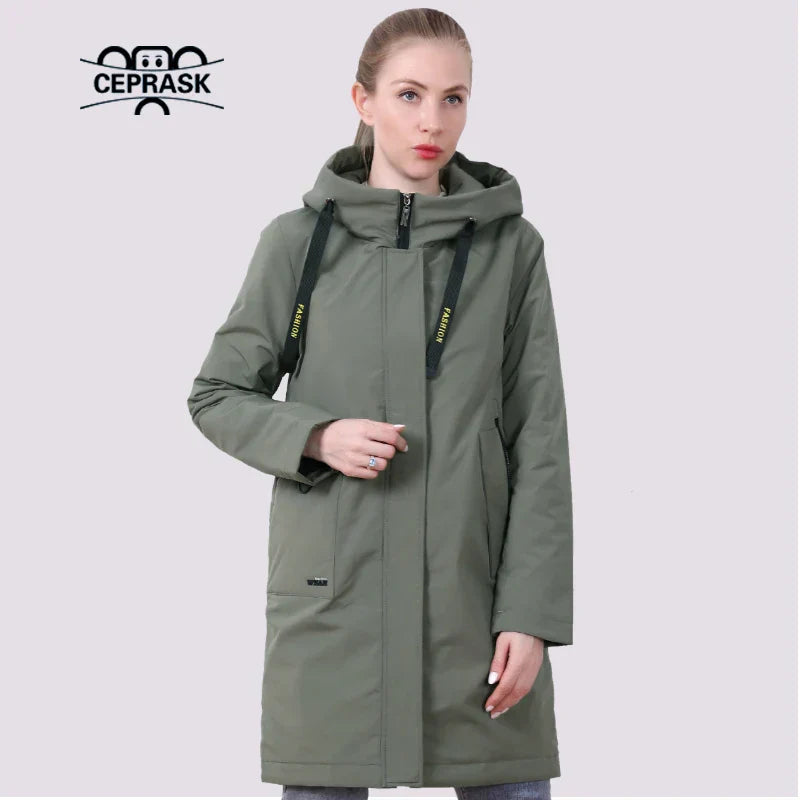 2021 New Spring Coat Women Fashion Thin Cotton