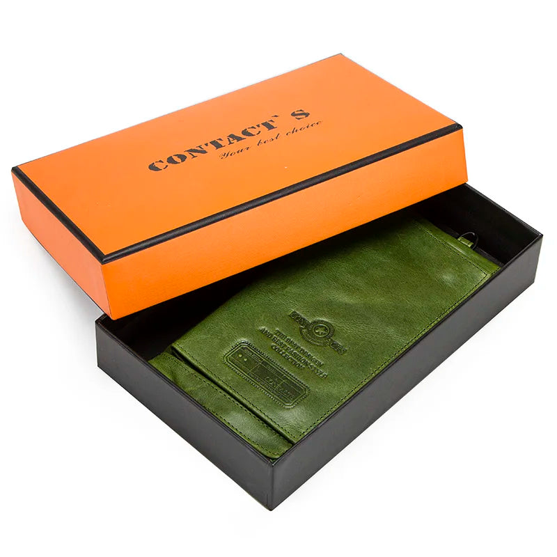 2022 Men's RFID Genuine Leather Wallet Clutch with Free Engraving