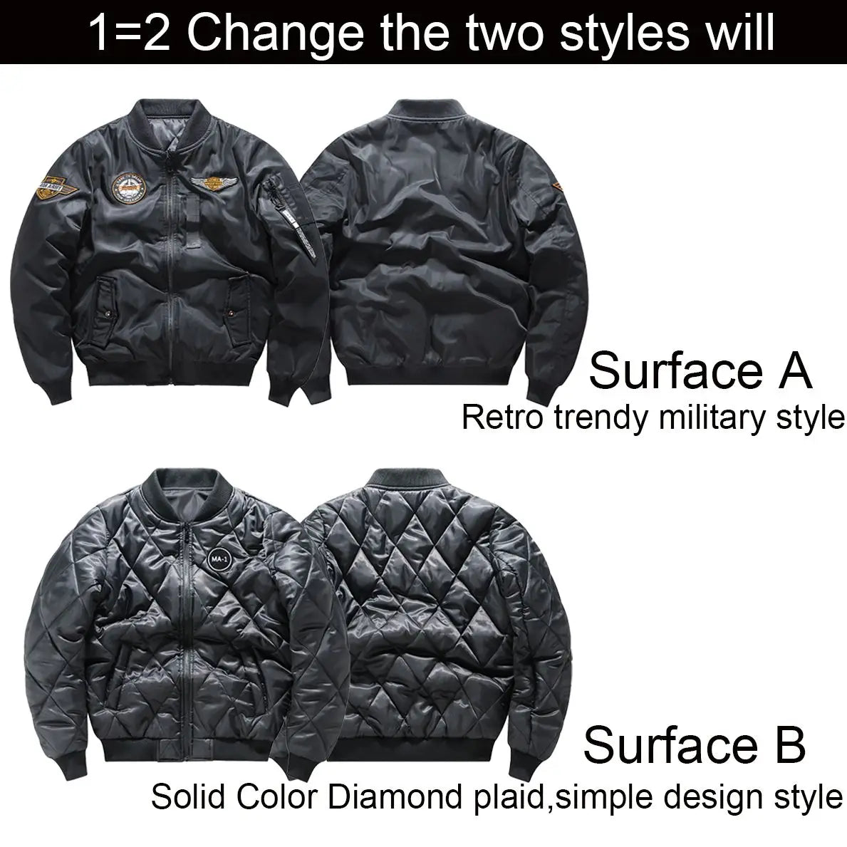 2022 Winter Man jackets new bomber coat racing