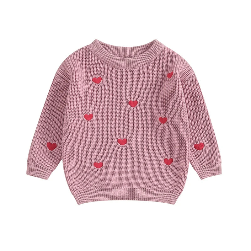 2023-10-12 Lioraitiin 0-18M Baby Girl Knit Sweater Love