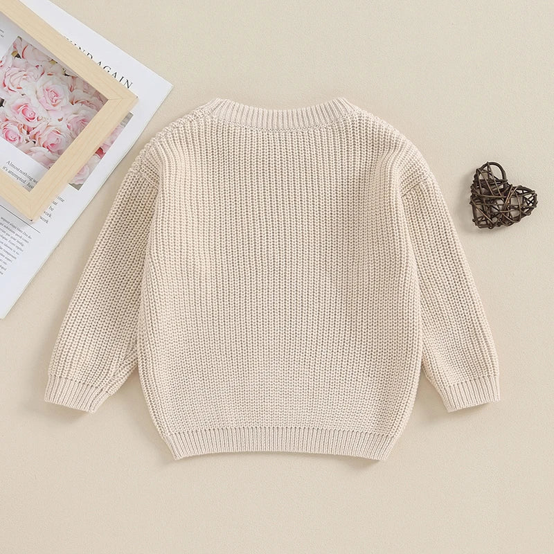 2023-10-12 Lioraitiin 0-18M Baby Girl Knit Sweater Love