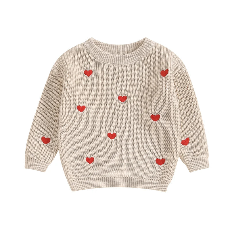 2023-10-12 Lioraitiin 0-18M Baby Girl Knit Sweater Love