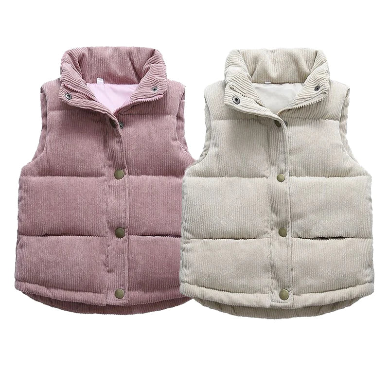 2023 Autumn Children Warm Thicken Vest Baby Cotton