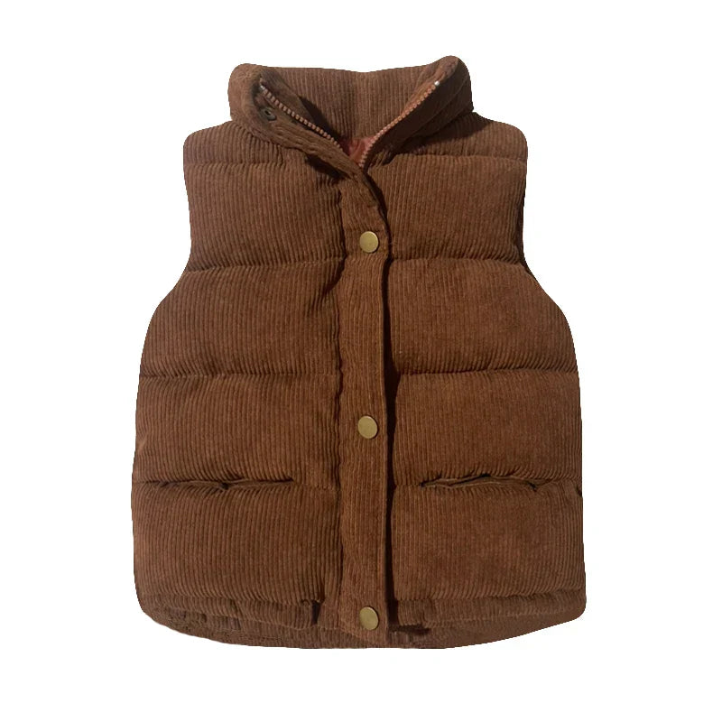 2023 Autumn Children Warm Thicken Vest Baby Cotton