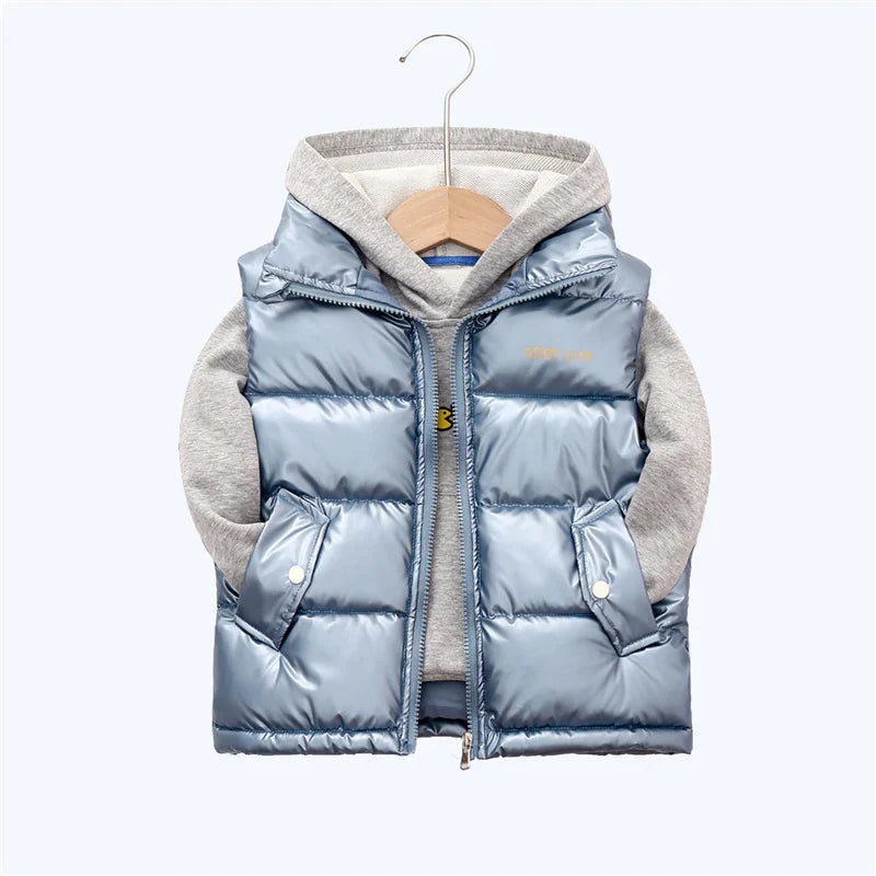 2023 Autumn Children Warm Thicken Vest Baby Cotton