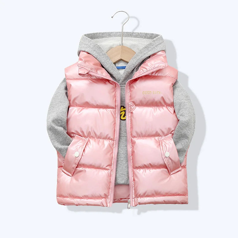 2023 Autumn Children Warm Thicken Vest Baby Cotton