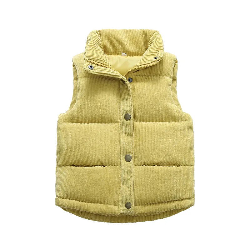 2023 Autumn Children Warm Thicken Vest Baby Cotton