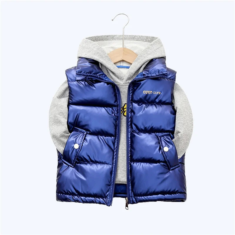 2023 Autumn Children Warm Thicken Vest Baby Cotton