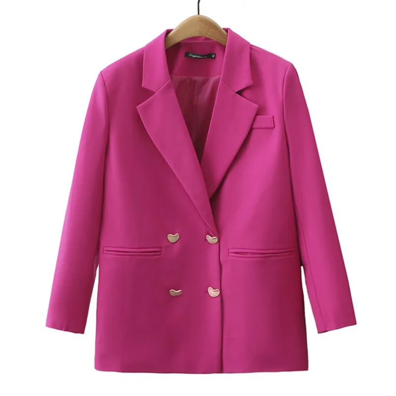 2023 Autumn Women Suit Jacket Plus Size Casual