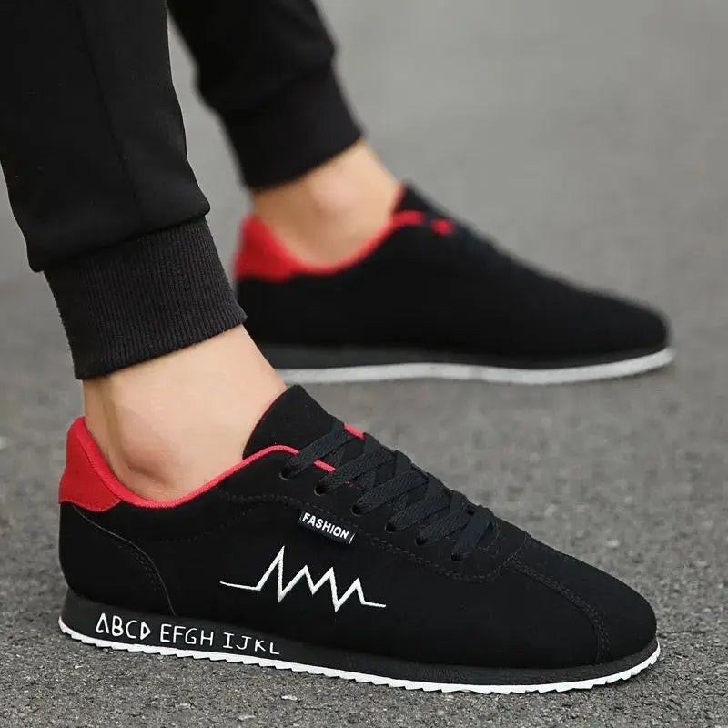 2023 Men's Red Summer Low Canvas Sneakers – Breathable Trainers