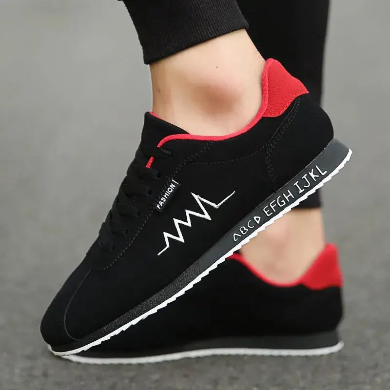 2023 Men's Red Summer Low Canvas Sneakers – Breathable Trainers