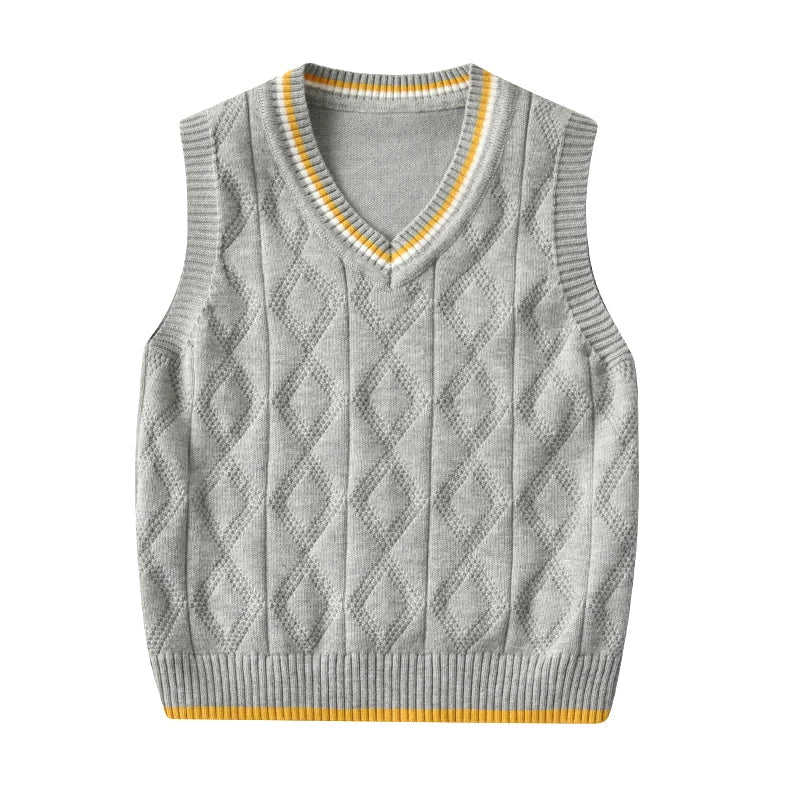 2023 Ins New Fashion Boys Sweater Vest Children