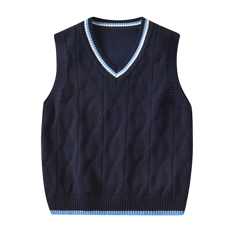 2023 Ins New Fashion Boys Sweater Vest Children