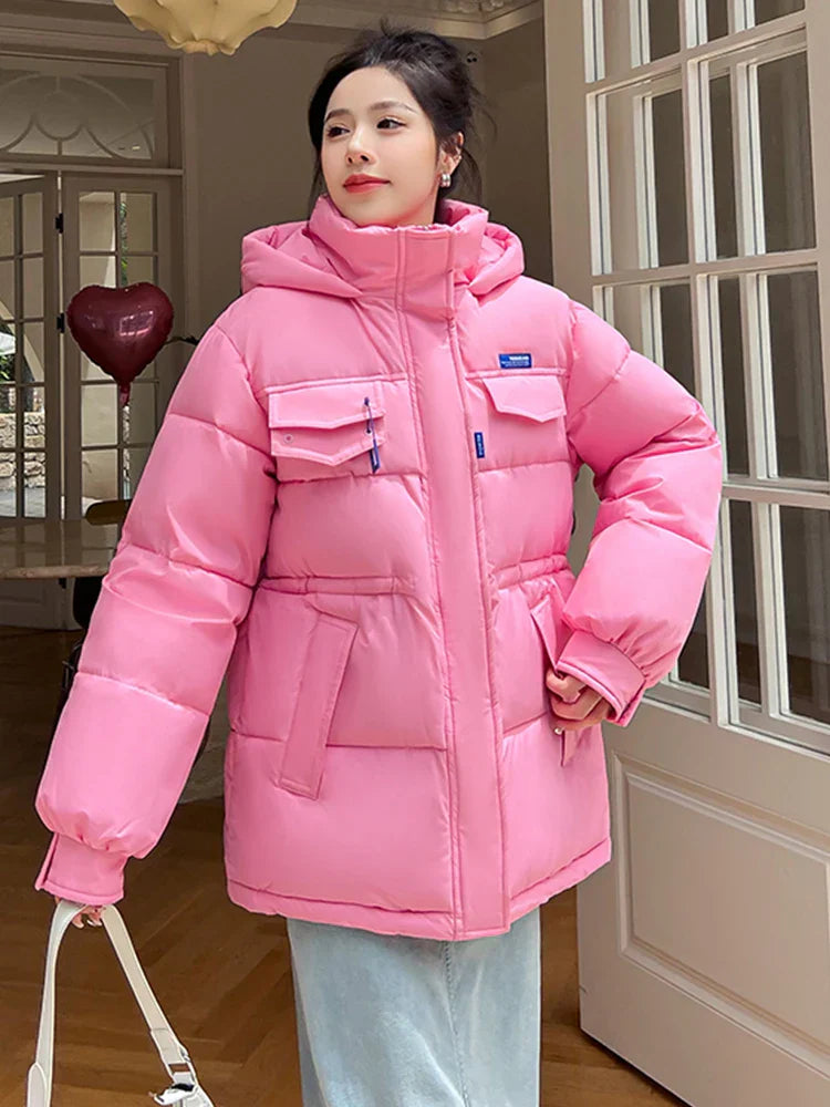 2023 New Winter Women Oversized Parkas Jackets Casual