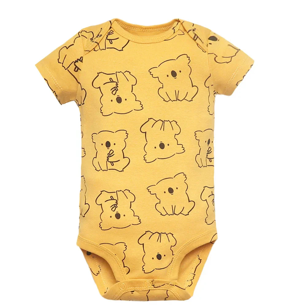 2023 Unisex 6PCS Baby Boys Girls Bodysuit 100%