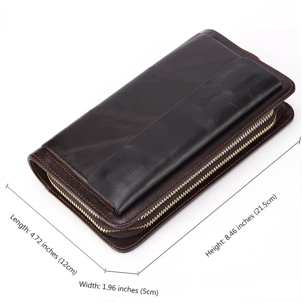 2024 Customizable Leather Men's Clutch Wallet