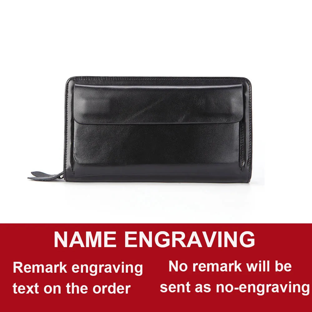 2024 Customizable Leather Men's Clutch Wallet