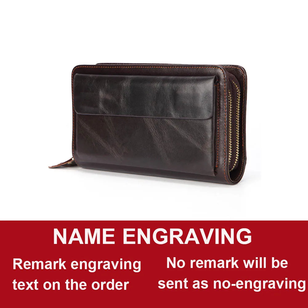 2024 Customizable Leather Men's Clutch Wallet