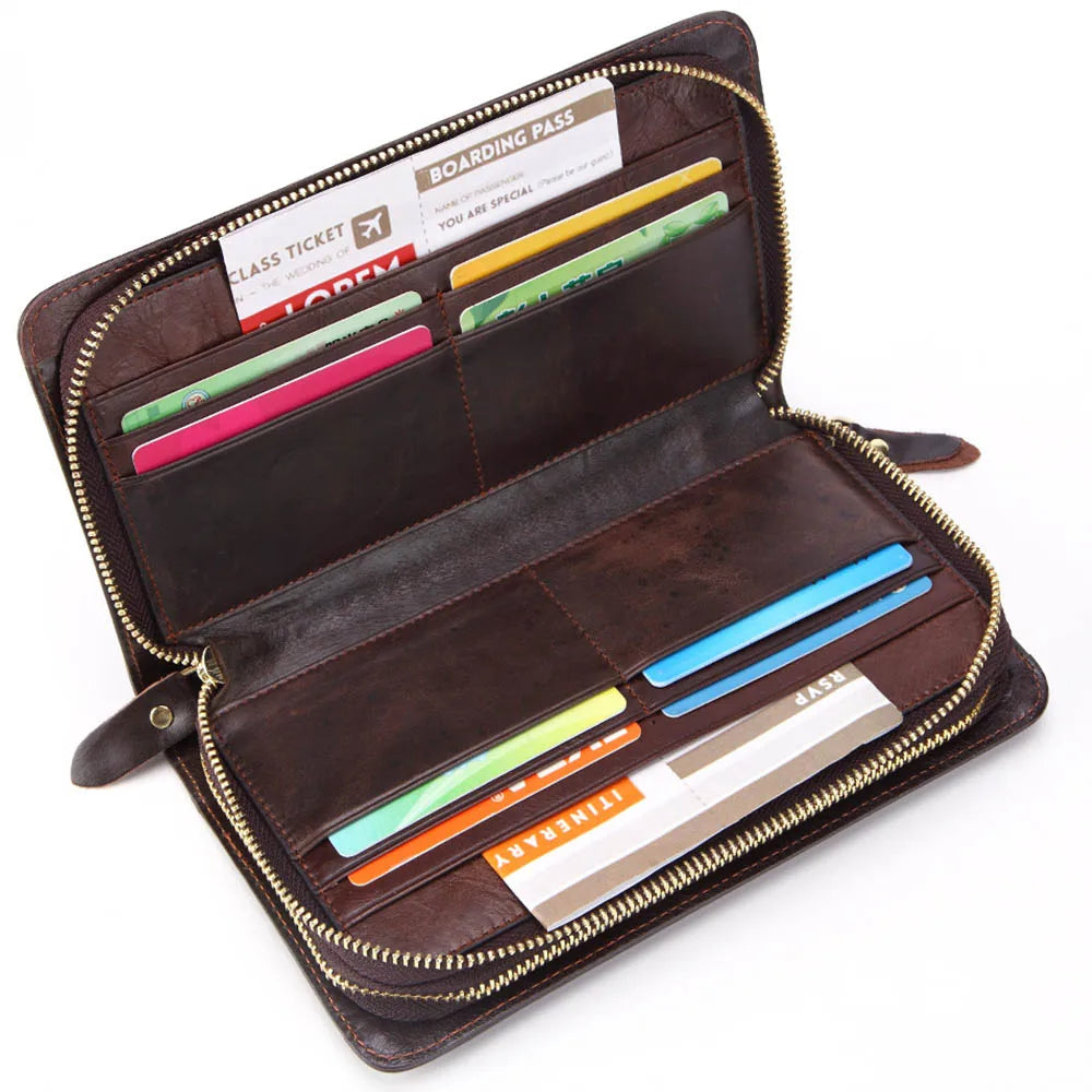 2024 Customizable Leather Men's Clutch Wallet