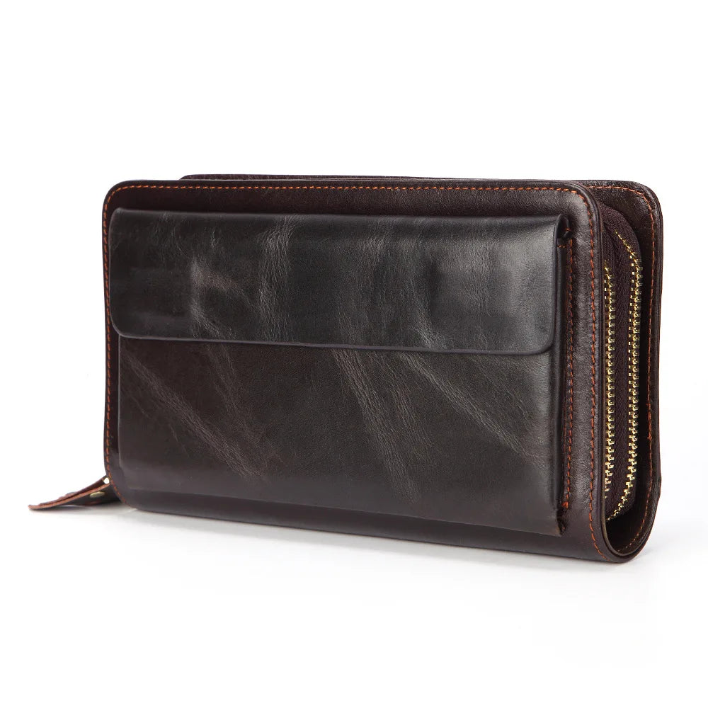 2024 Customizable Leather Men's Clutch Wallet