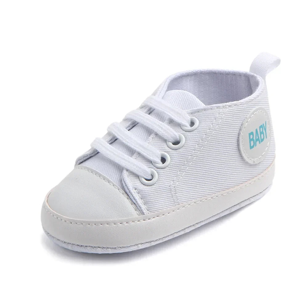 2024 Newborn Sequined Canvas Baby Sneakers Casual Baby