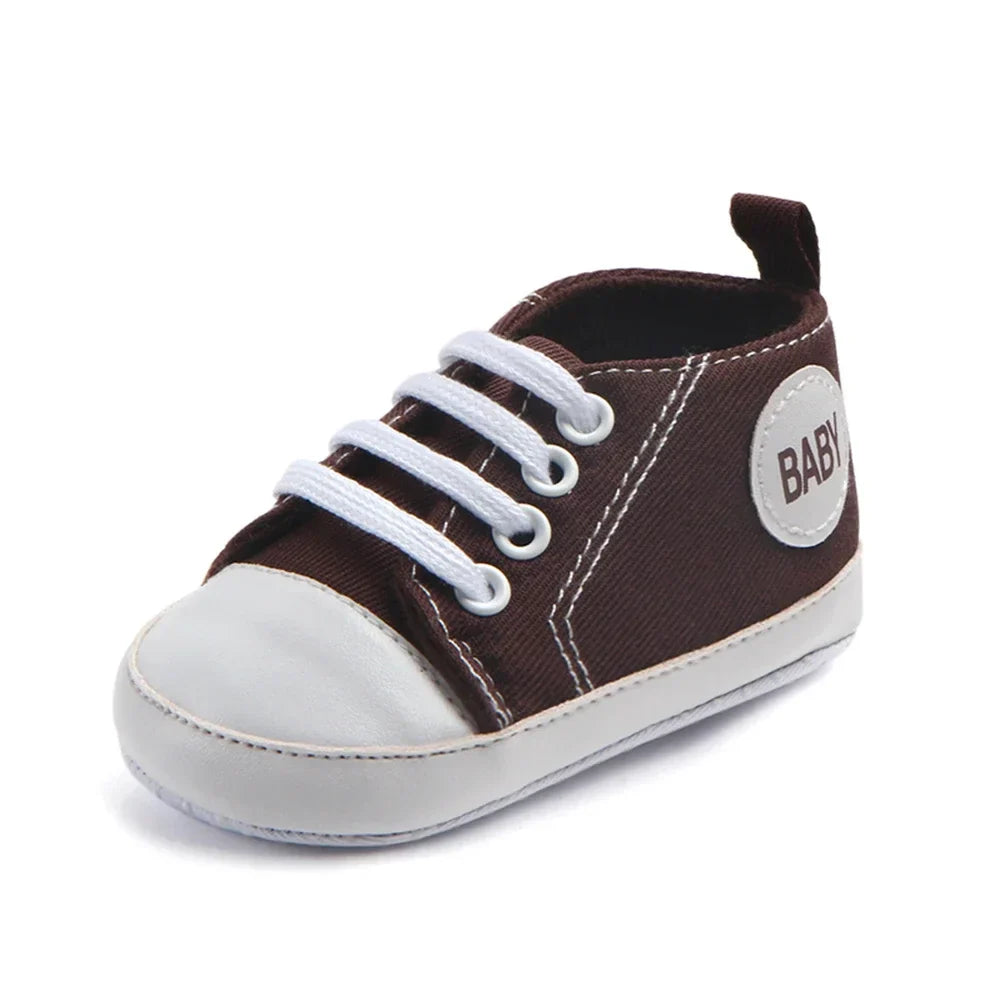 2024 Newborn Sequined Canvas Baby Sneakers Casual Baby