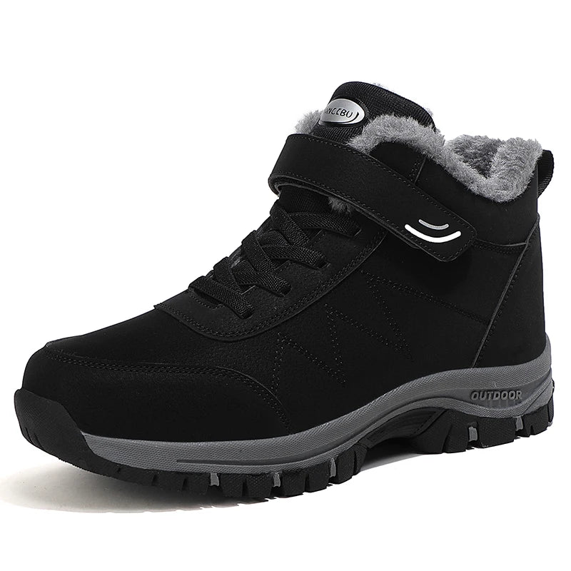 2024 Winter Women Men Boots Waterproof Leather Sneakers