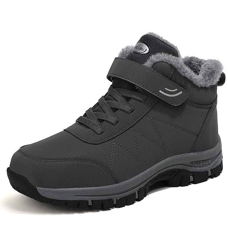 2024 Winter Women Men Boots Waterproof Leather Sneakers